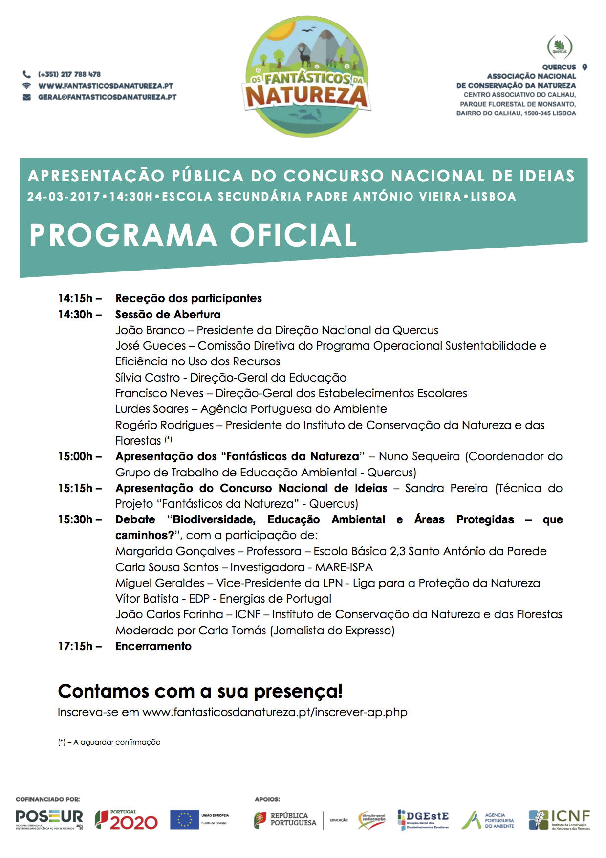 Apresentação Pública Concurso Nacional de Ideias